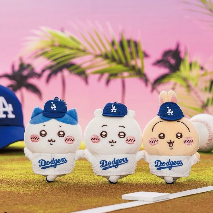 現貨 Chiikawa x MLB TOKYO SERIES 公仔掛飾 Dodgers (戴帽)/ UBS(拎帽)7月到貨