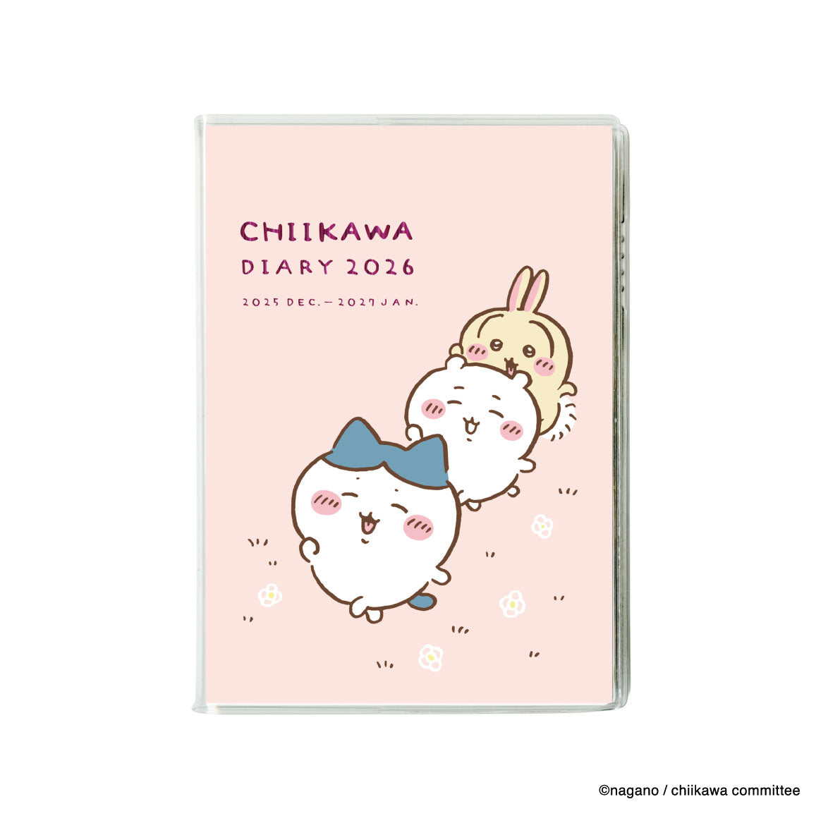 Chiikawa| 小可愛 3子粉紅底 A6 Schedule book 2026 ちいかわ