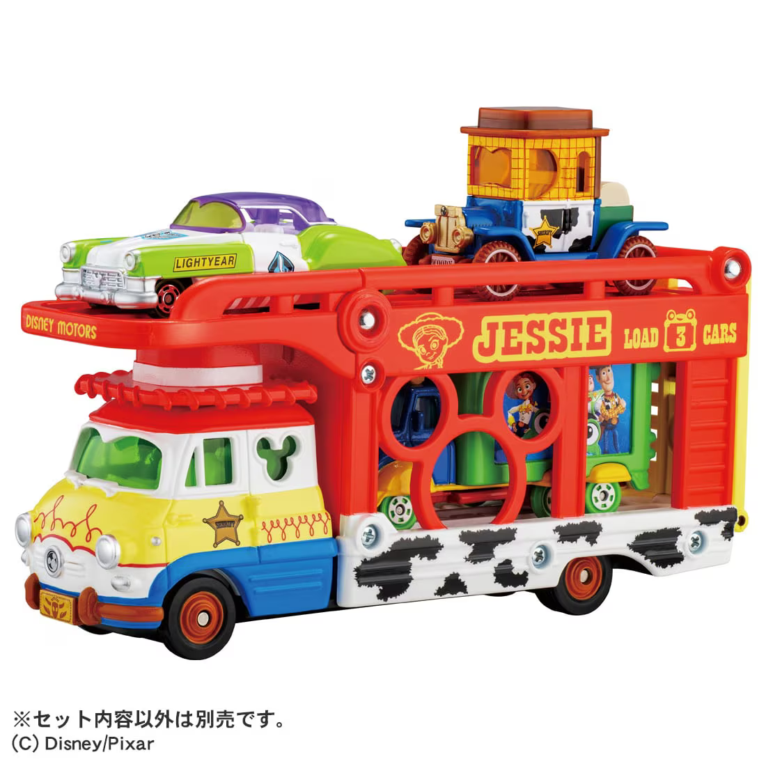 Tomica 玩具車 | Toy Story 5|Jessie 紅色貨車 *可放3架車,圖中小車需另外購買