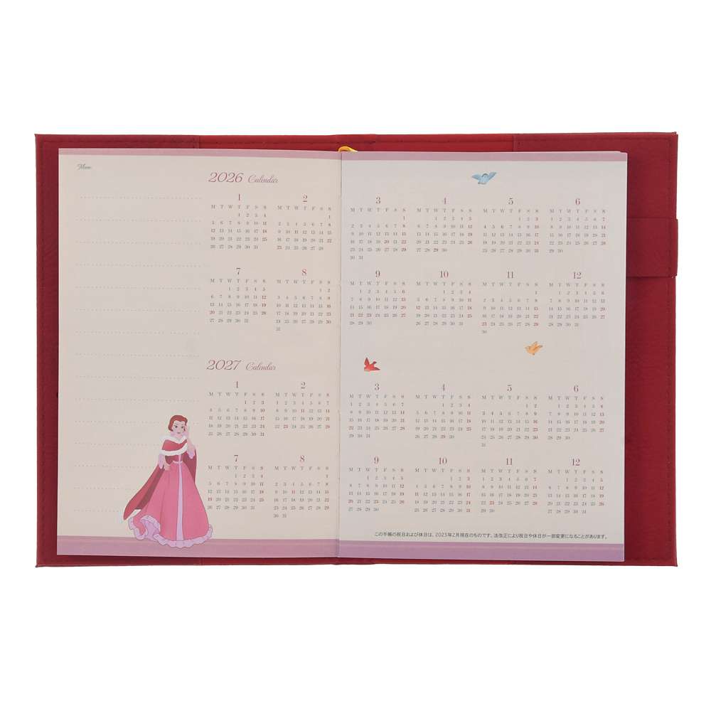 美女與野獸 皮套B6 Schedule Book CALENDARS & ORGANIZERS 2026