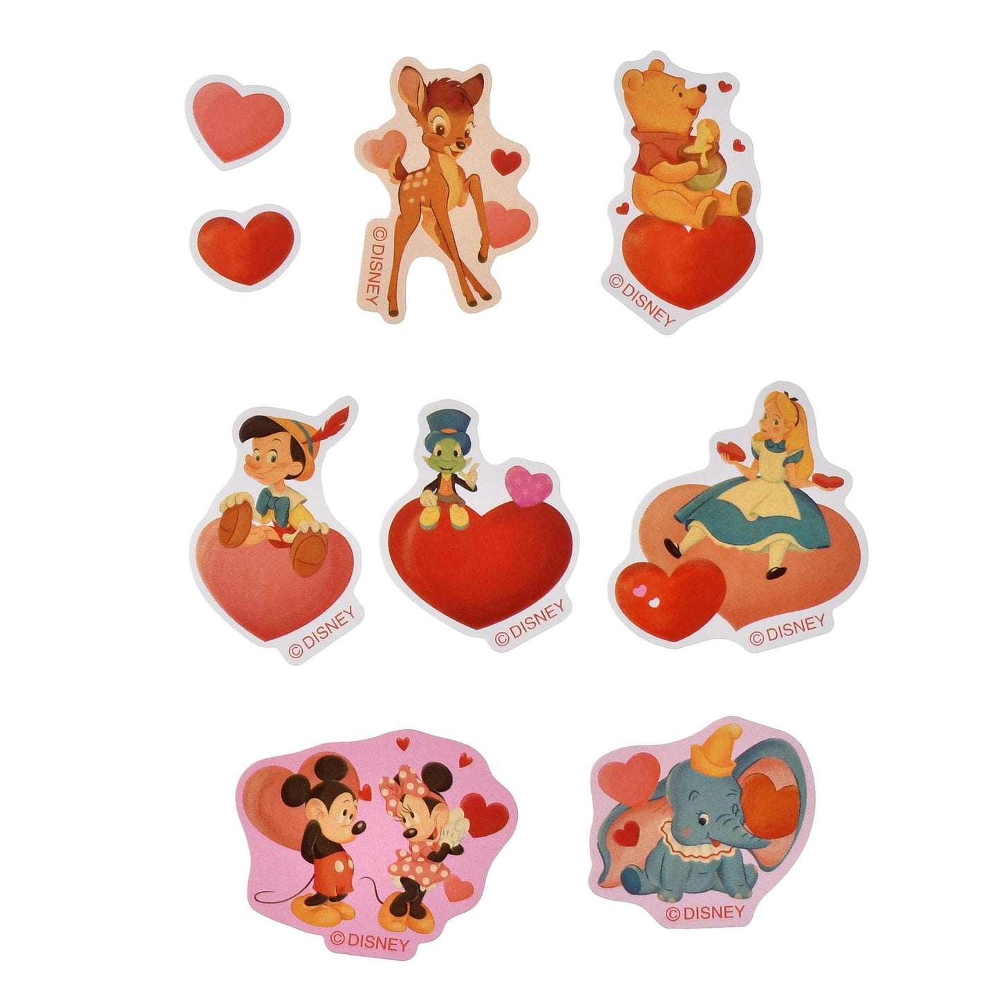 心心款 Disney & Friends 貼紙Set Sticker Collection