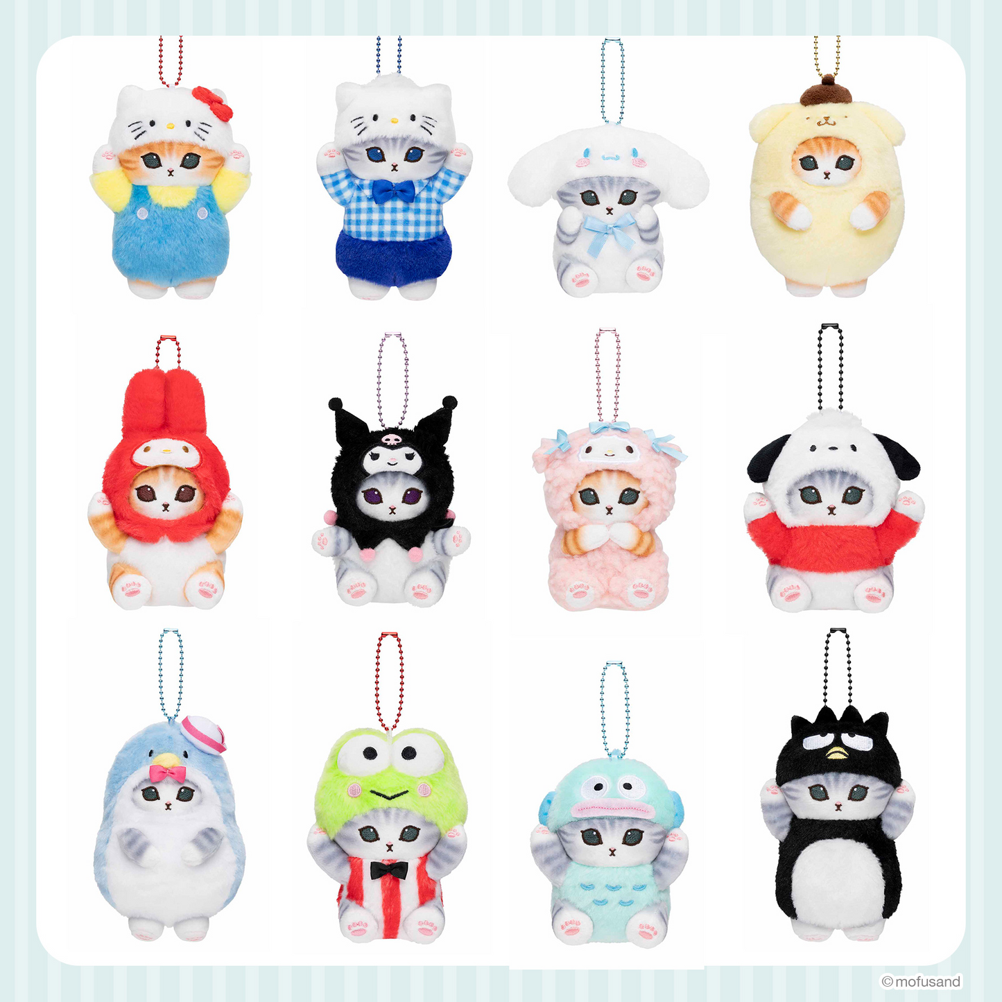 現貨 特價 Mofusand x Sanrio 限定|第2回 公仔匙扣