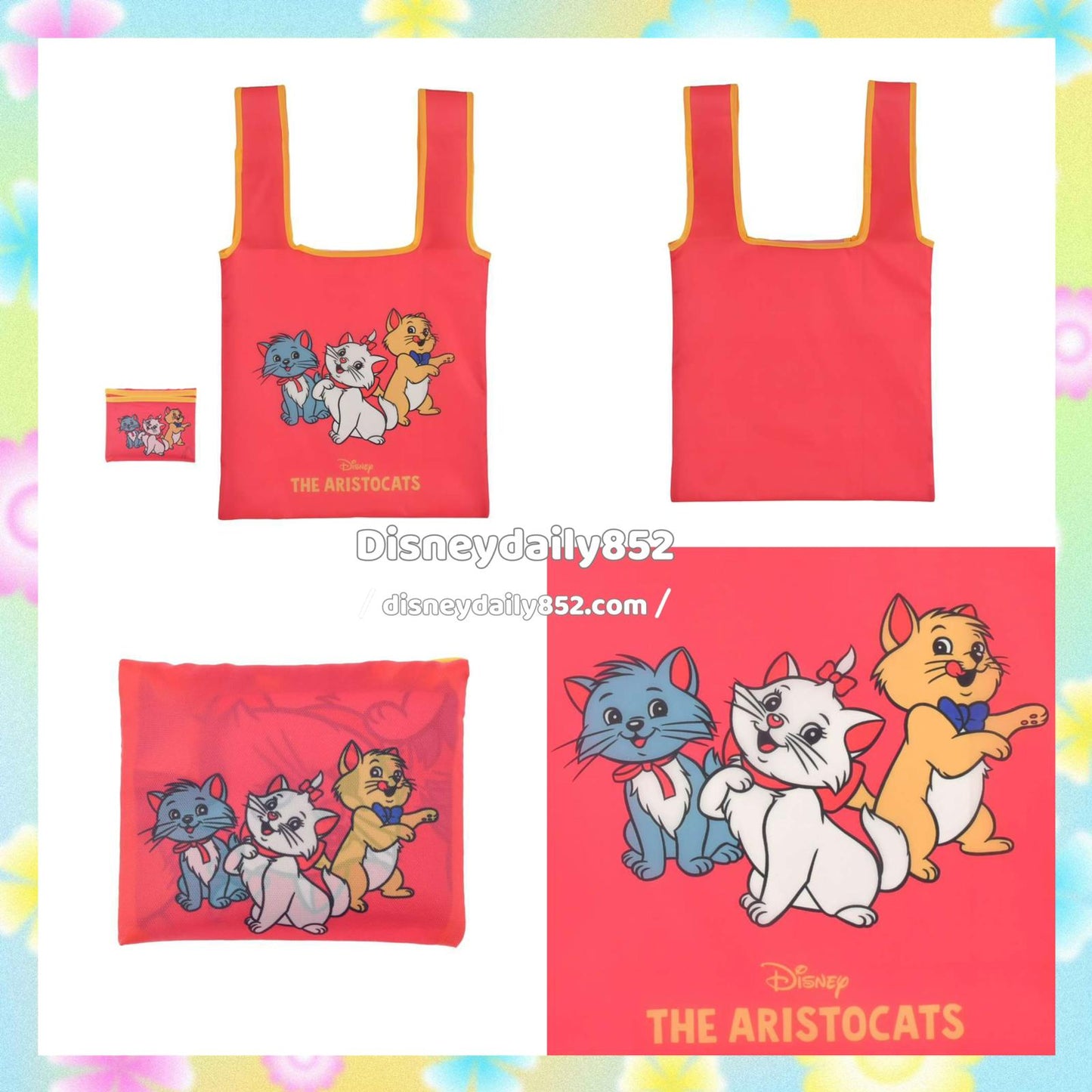 摺疊環保袋 Marie/ Donald/ Minnie