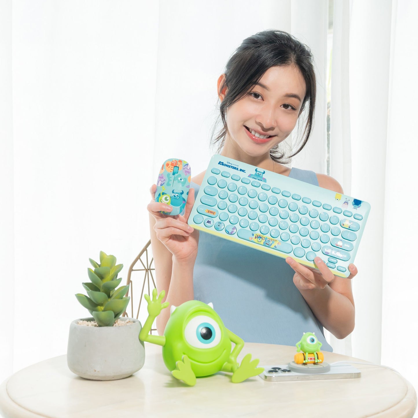 台灣 infoThink Disney x Pixar系列 怪獸大學MU 無線光學滑鼠/ 鍵盤