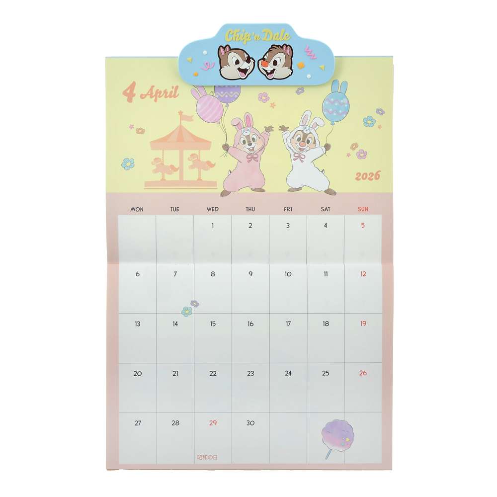 Chip & Dale 掛牆月曆連磁石夾仔 CALENDARS & ORGANIZERS 2026