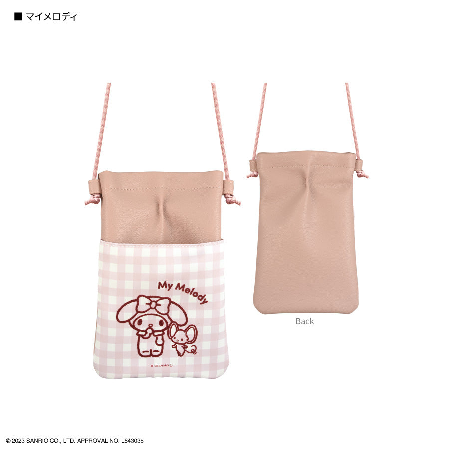 Sanrio IIIIpocket 多用途電話斜孭袋 Melody/ Kuromi/ Cinnamoroll/ PC狗
