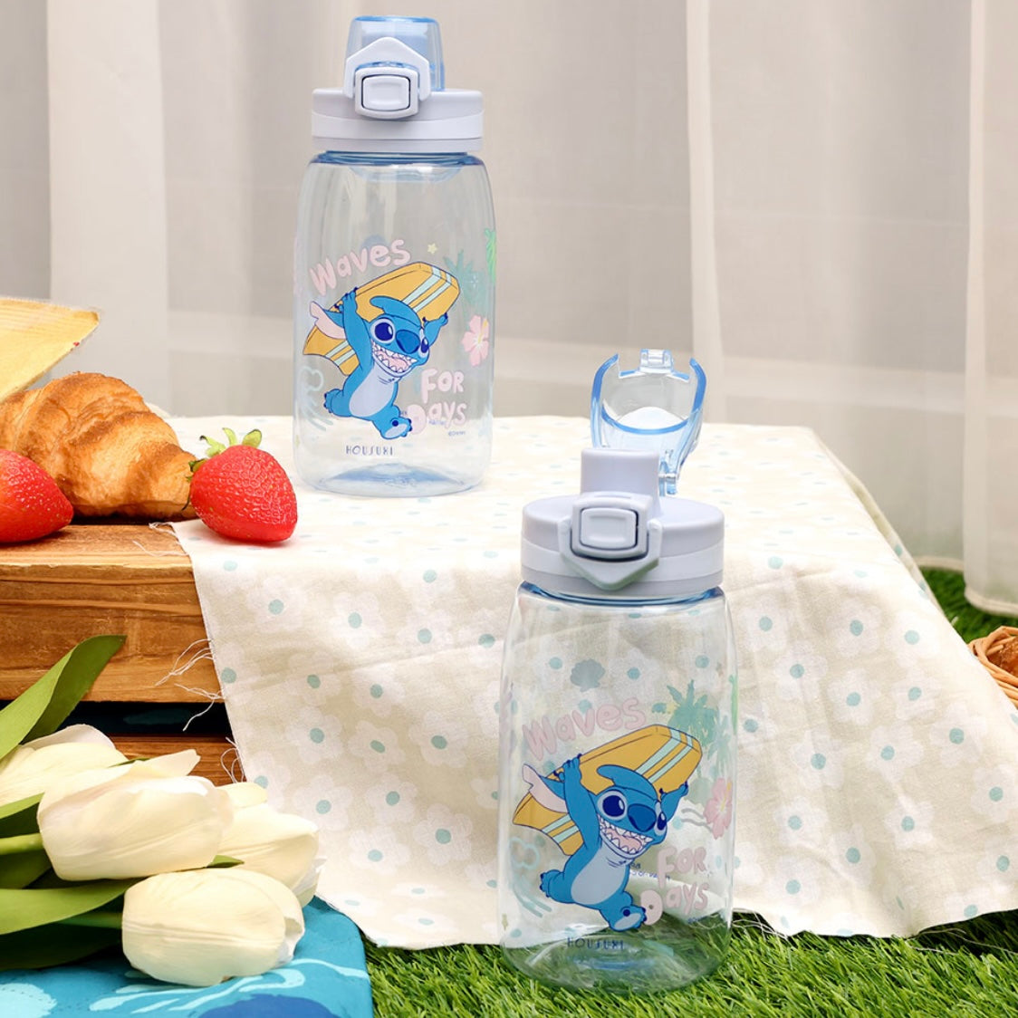 台灣 Stitch 彈蓋水樽 550ml (N)