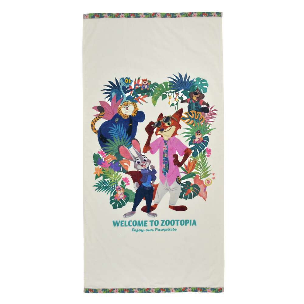 浴巾 60x120cm Tropical Zootopia