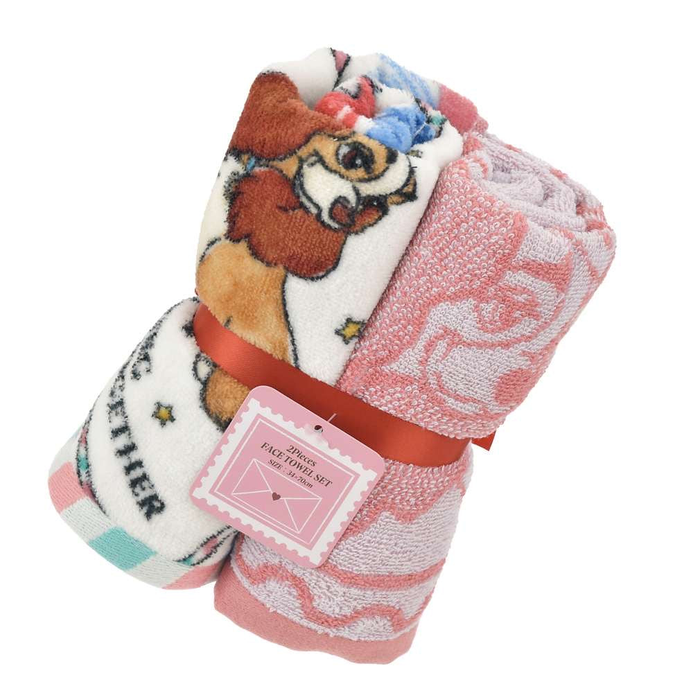 DISNEY CHRISTMAS HOLIDAY SEASON COLLECTION Stitch/ Lady/ Ms bunny 長毛巾Set