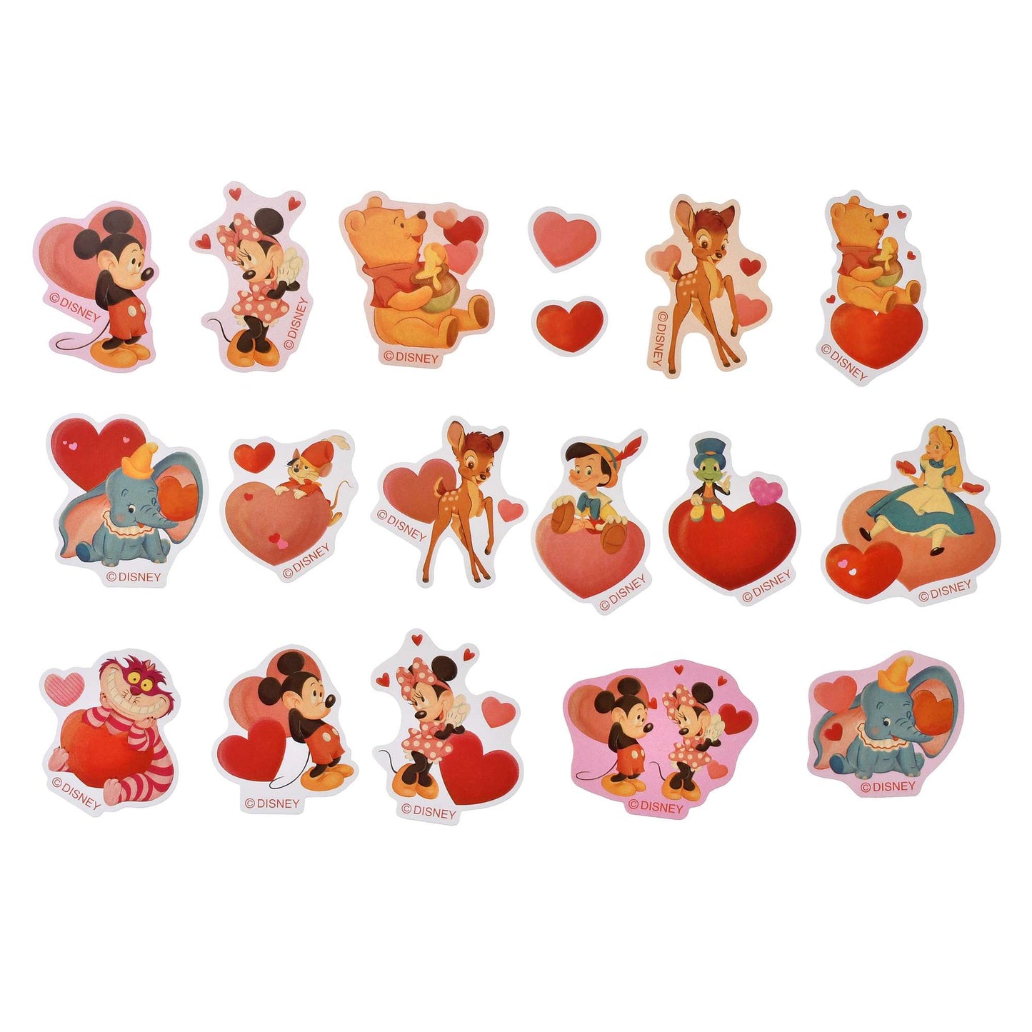 心心款 Disney & Friends 貼紙Set Sticker Collection