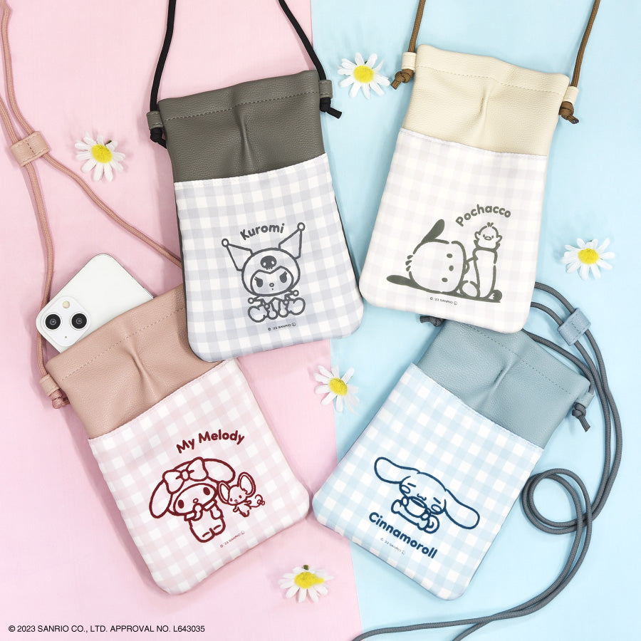 Sanrio IIIIpocket 多用途電話斜孭袋 Melody/ Kuromi/ Cinnamoroll/ PC狗