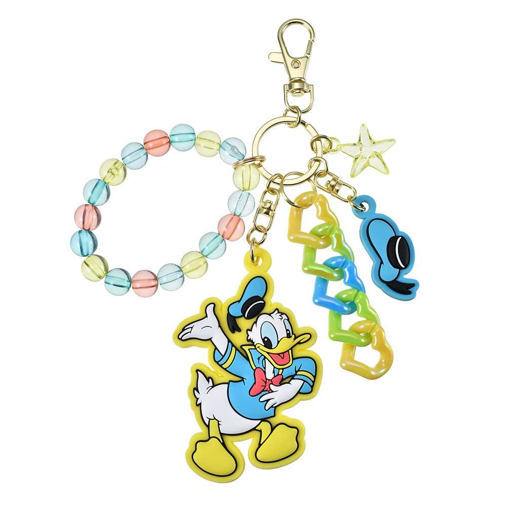 Key chain Fes 三眼仔/ Baymax/ Donald/ Stitch 珠鏈心心匙扣