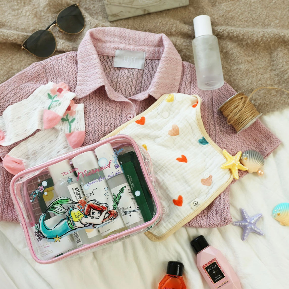 台灣 防水 Pouch Lucifer/ Pooh/ Marie/ Ariel/ Stitch