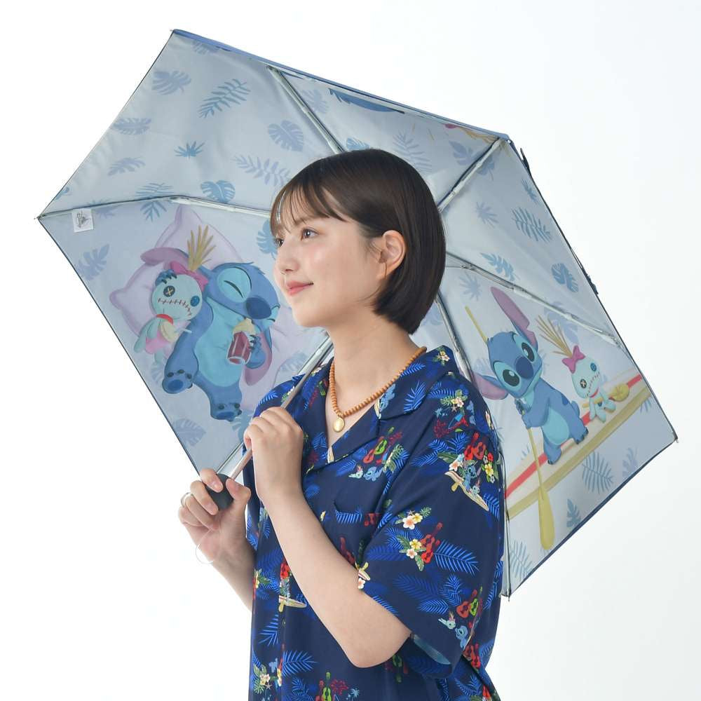 Stitch & 小甘 防曬縮骨遮 晴雨兼用 Disney Stitch Day Collection