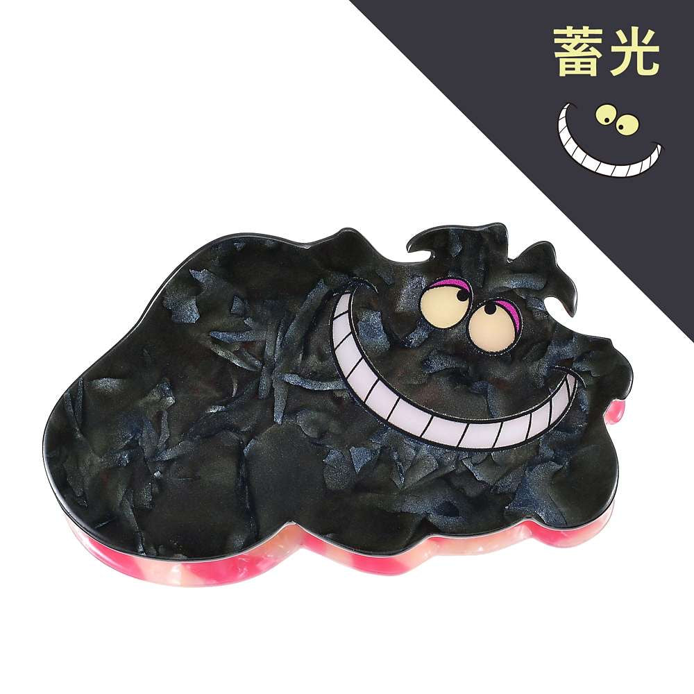 妙妙貓 雙面夜光髮爪夾 - Cheshire Cat