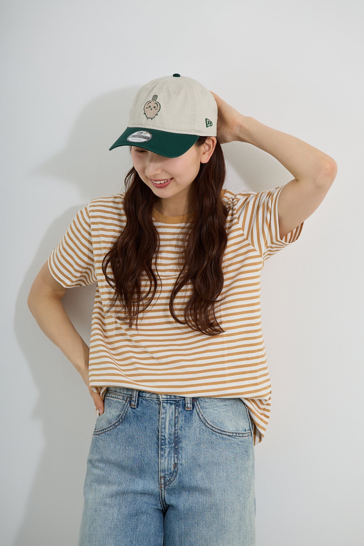 24/10 Chiikawa 兔兔 棒球帽 NEW ERA® 9TWENTY™ うさぎ STONE / MIAMI GREEN