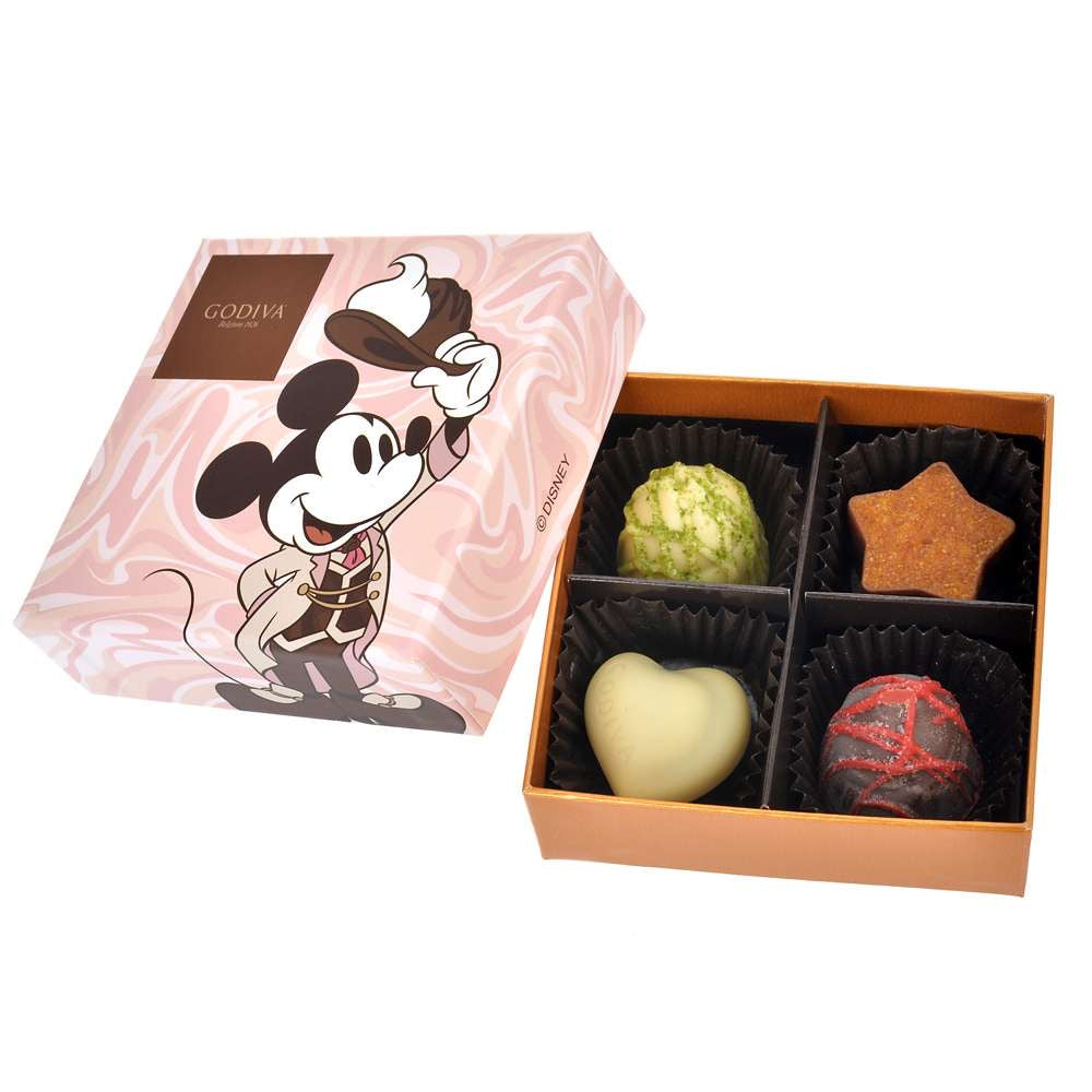 DISNEY VALENTINE GODIVA Mickey 公仔連朱古力禮盒