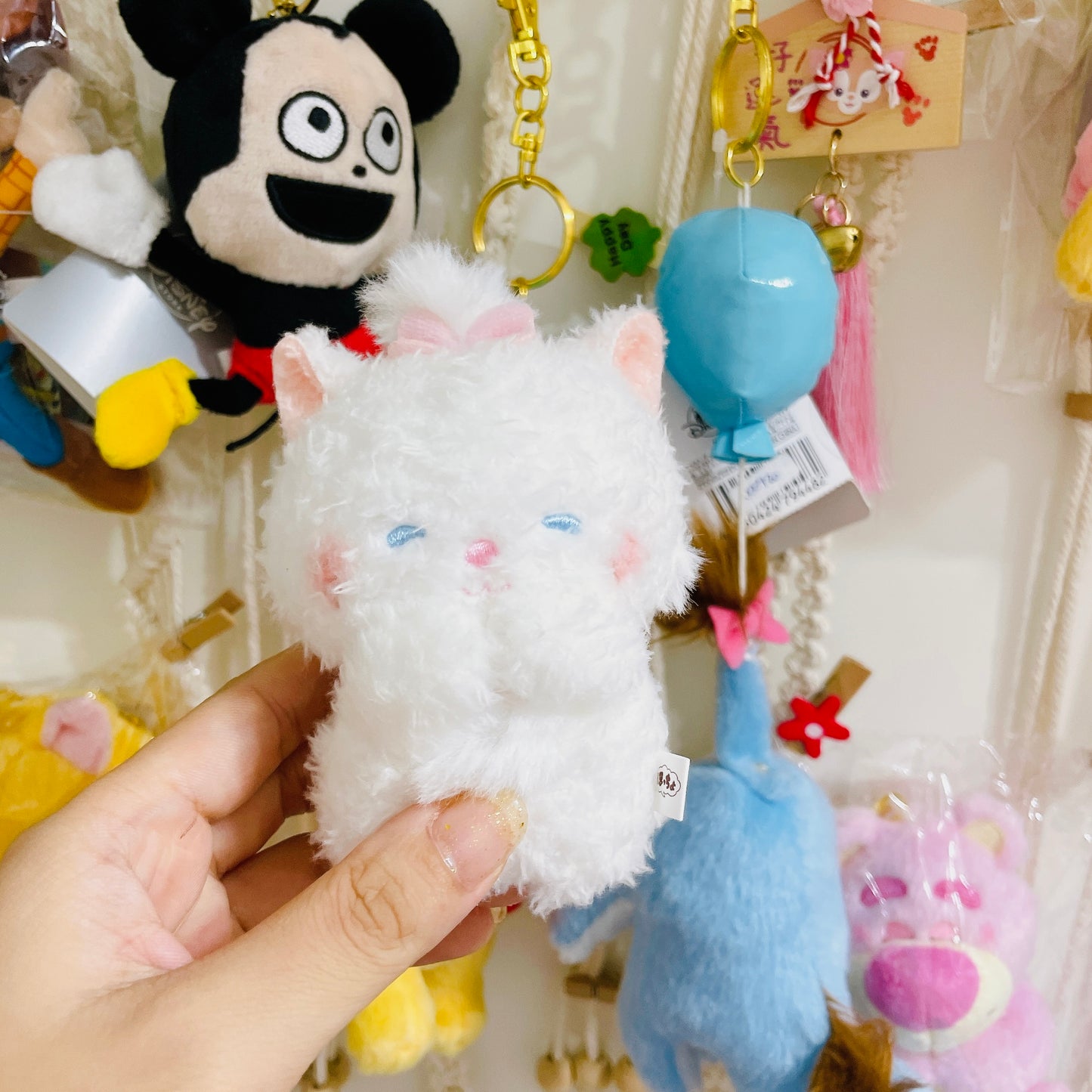 現貨 咪咪咀笑公仔吊飾 ほっちょ Stitch/Pooh/ Marie/ Lucifer