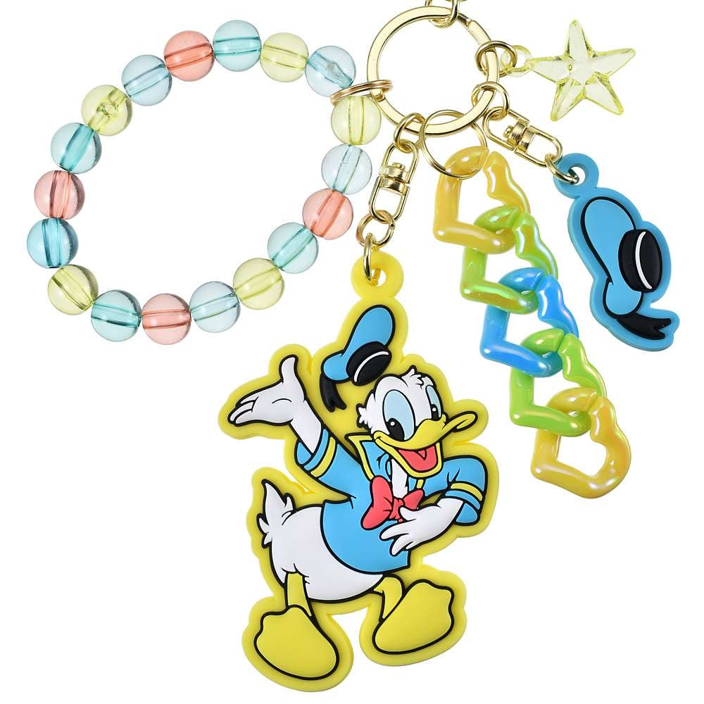 Key chain Fes 三眼仔/ Baymax/ Donald/ Stitch 珠鏈心心匙扣
