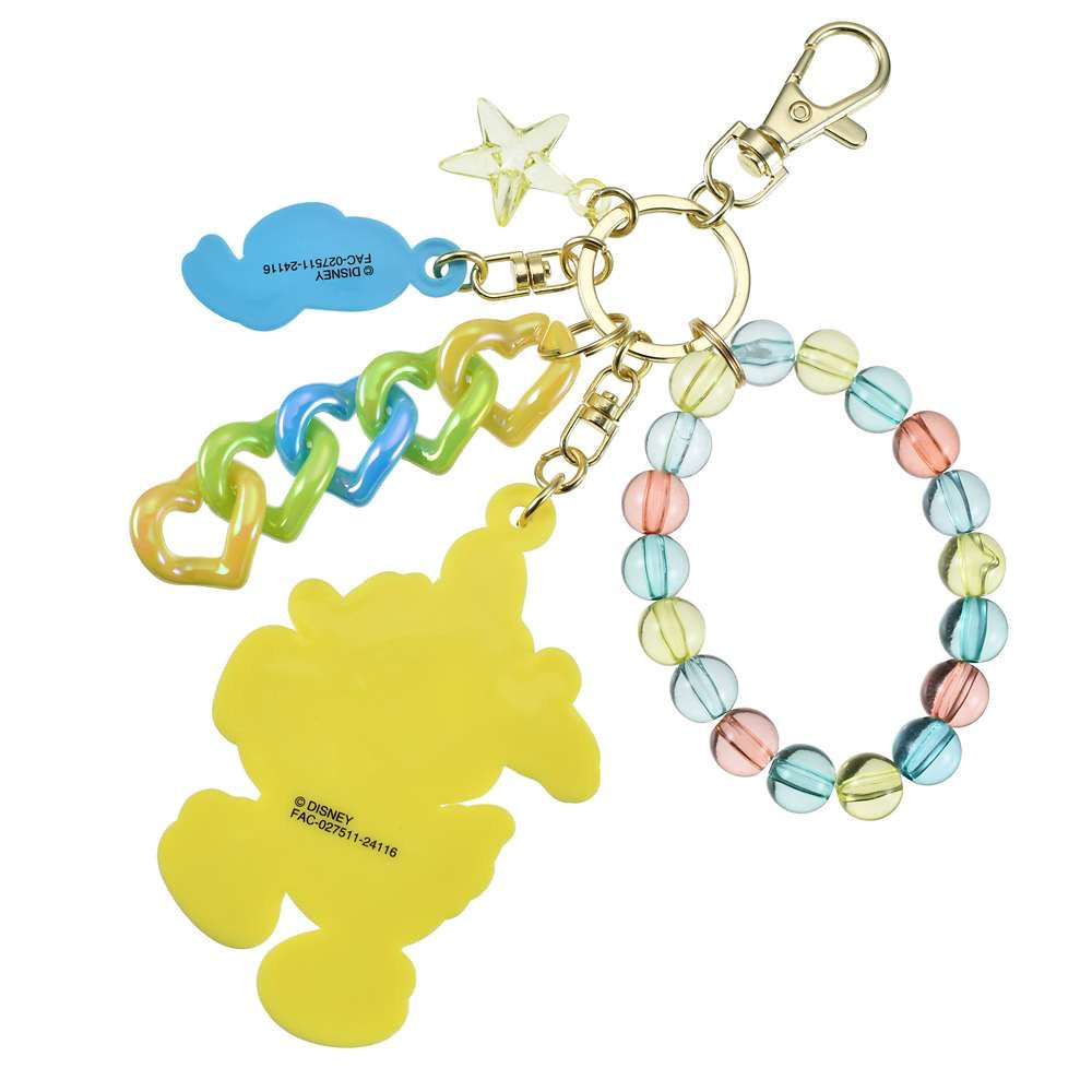 Key chain Fes 三眼仔/ Baymax/ Donald/ Stitch 珠鏈心心匙扣
