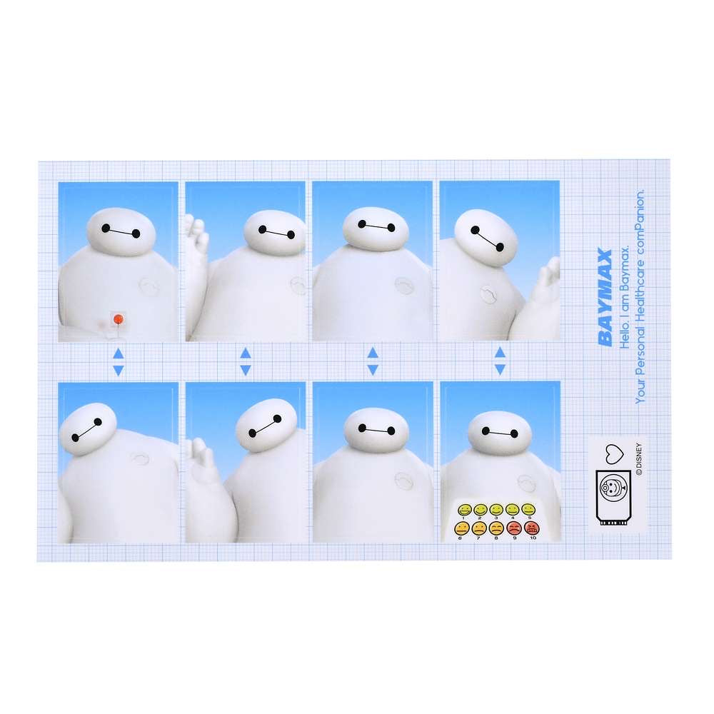 Baymax/ 三眼仔/ Chip & Dale/ 妙妙貓 證件相風貼紙