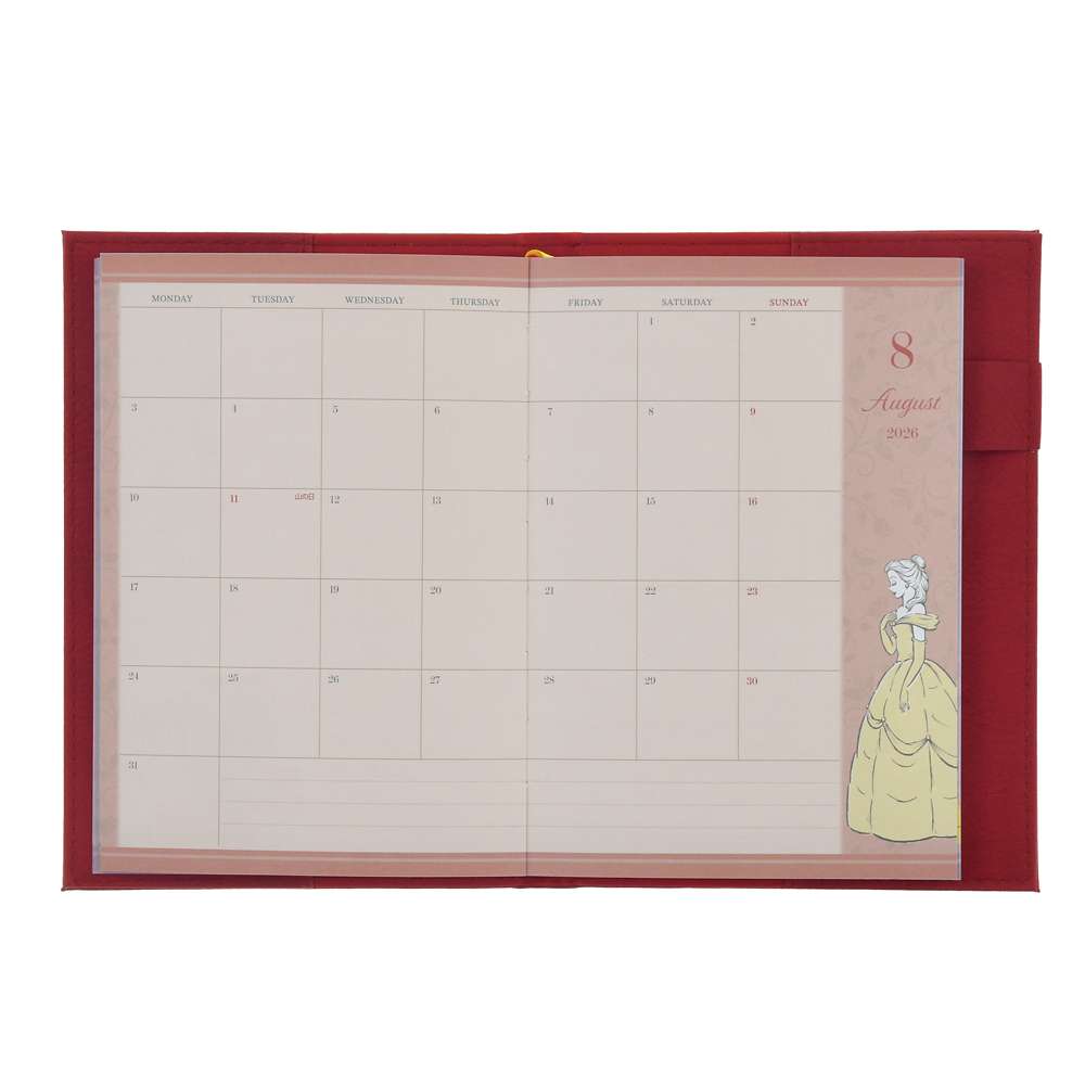 美女與野獸 皮套B6 Schedule Book CALENDARS & ORGANIZERS 2026