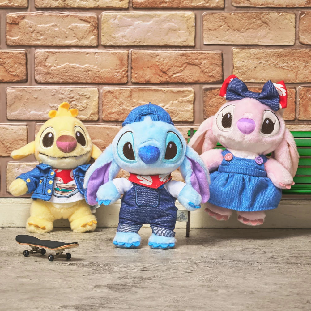Stitch/ Angel/ 625號 公仔掛飾 Denim Stitch