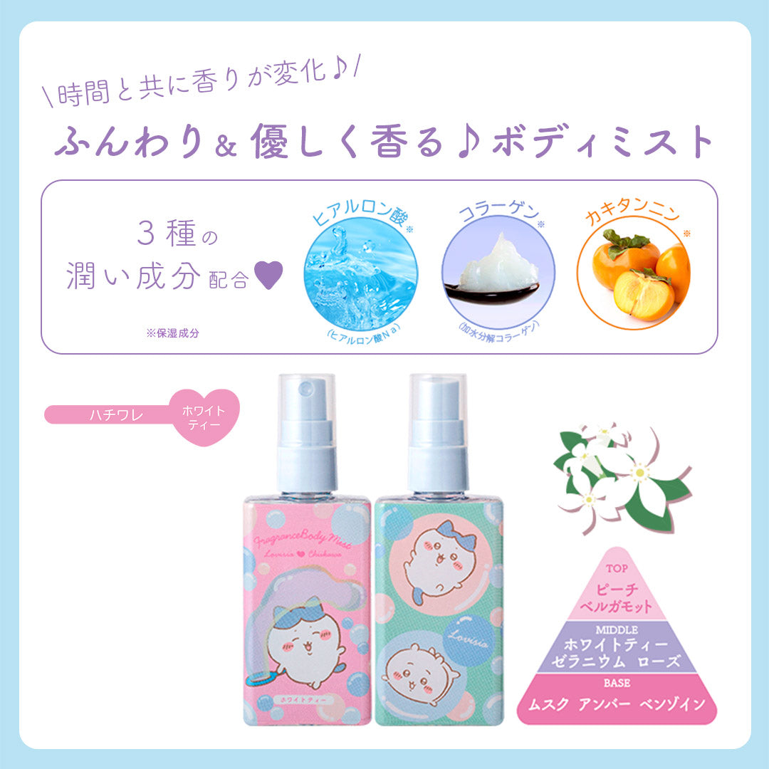Lovisia x Chiikawa 限定 小可愛 雙面圖案香體噴霧 Body Mist ちいかわ