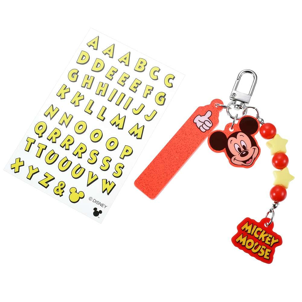 Mickey/ Chip & Dale/ Goofy/ Donald 名字貼鎖匙扣