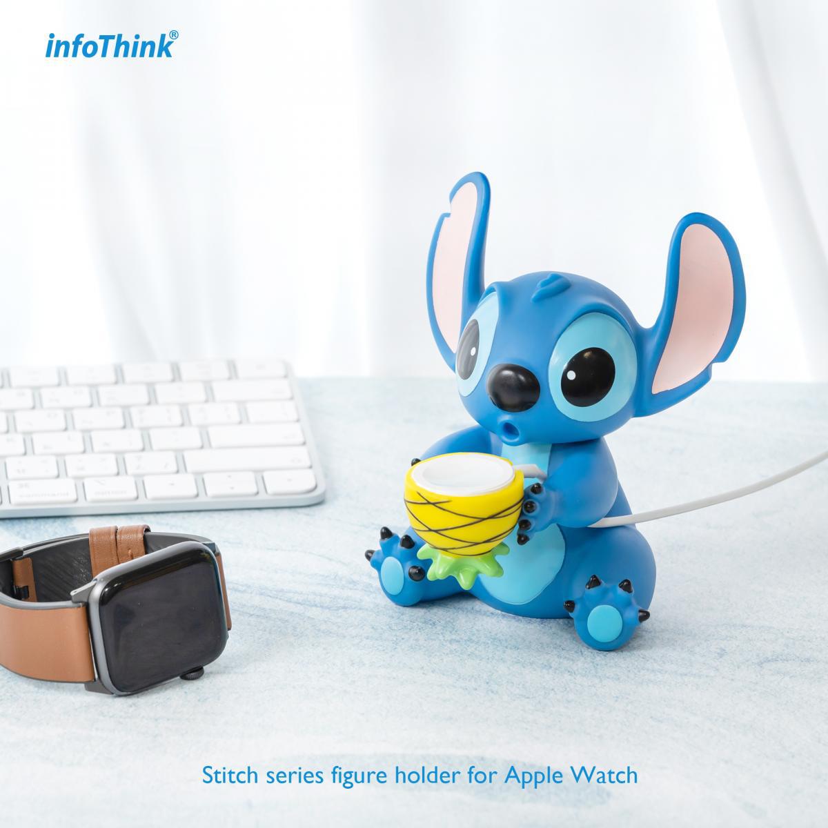 台灣 infoThink 公仔充電座for Apple Watch Chip/ Dale/Donald/ Mickey/ Stitch/ Pooh/ Pooh (聖誕款)