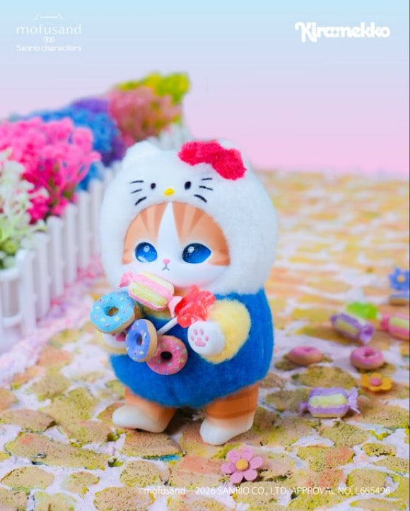 17/7 Mofusand 鯊魚貓貓 x Sanrio 盲盒公仔掛飾 *隨機一款