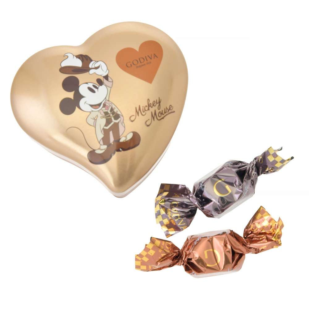 DISNEY VALENTINE Mickey GODIVA 心形朱古力禮盒