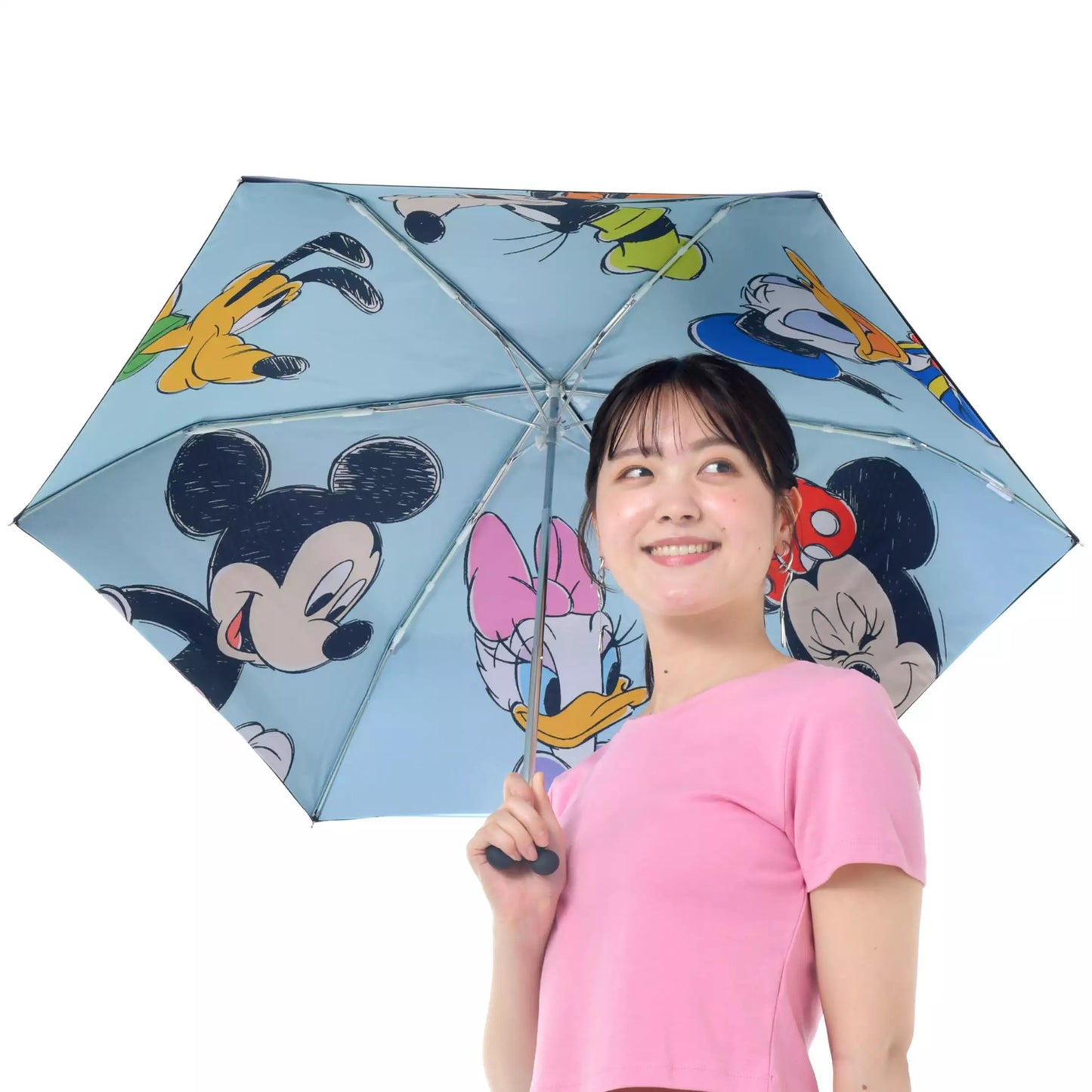 Mickey & Friends 防曬縮骨遮 晴雨兼用 SHINY DAY
