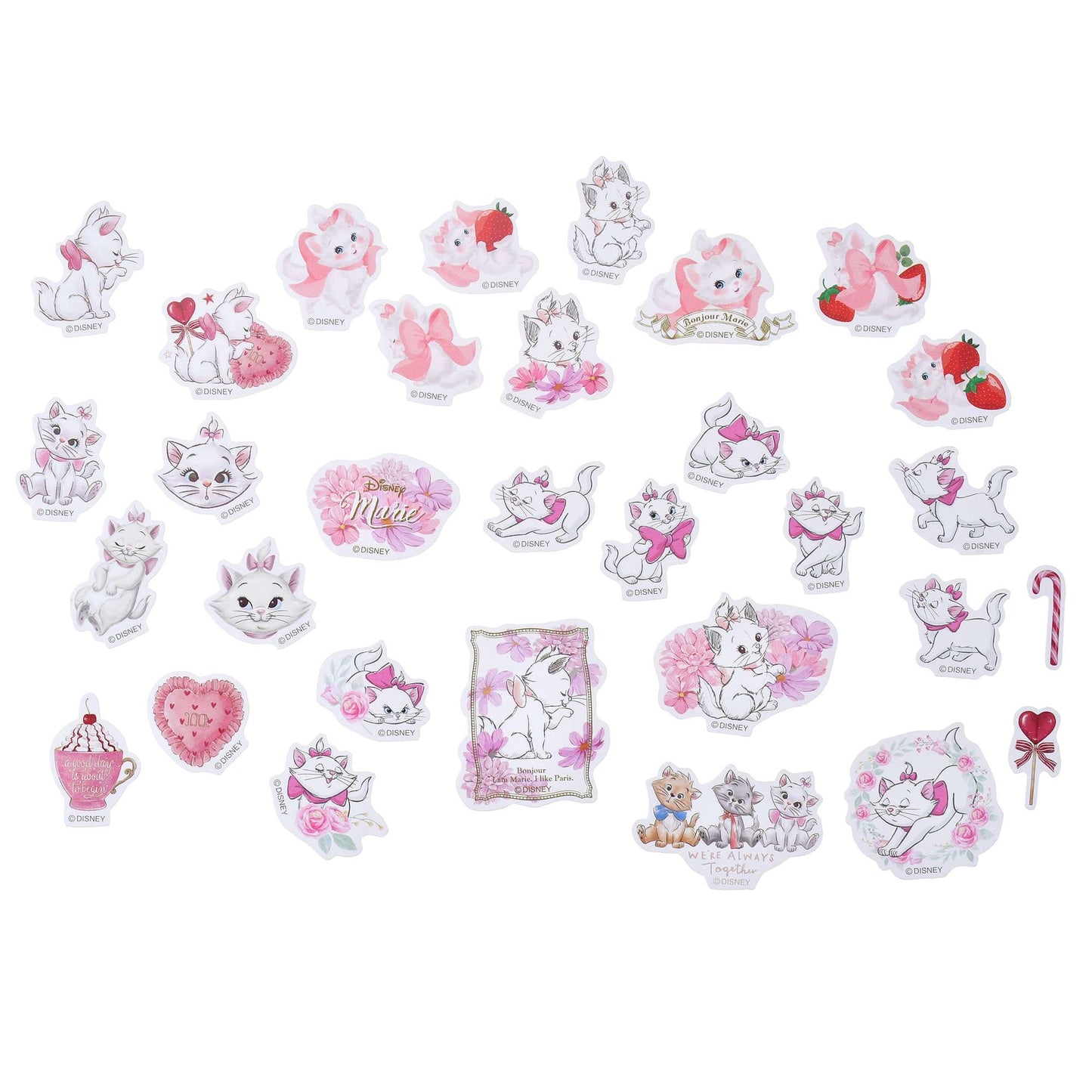 Stitch/ Marie - Sticker Set 連 Pouch