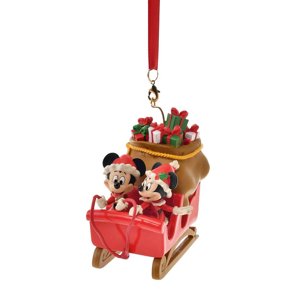 Mickey & Minnie 雪橇 - Ornament 2025