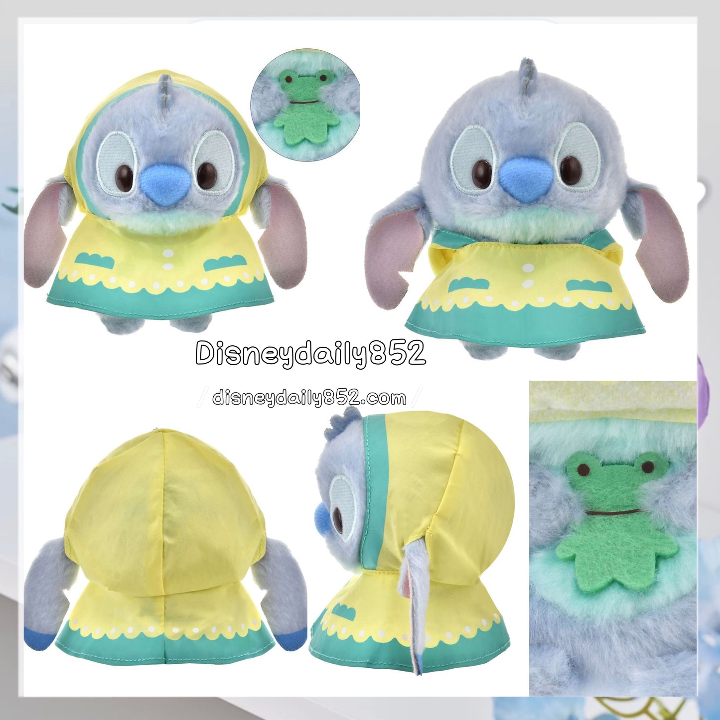 Mickey/ Minnie/ Donald/ Pooh/ Marie/ Stitch/ 小甘 豆豆眼公仔 - Rainy Day