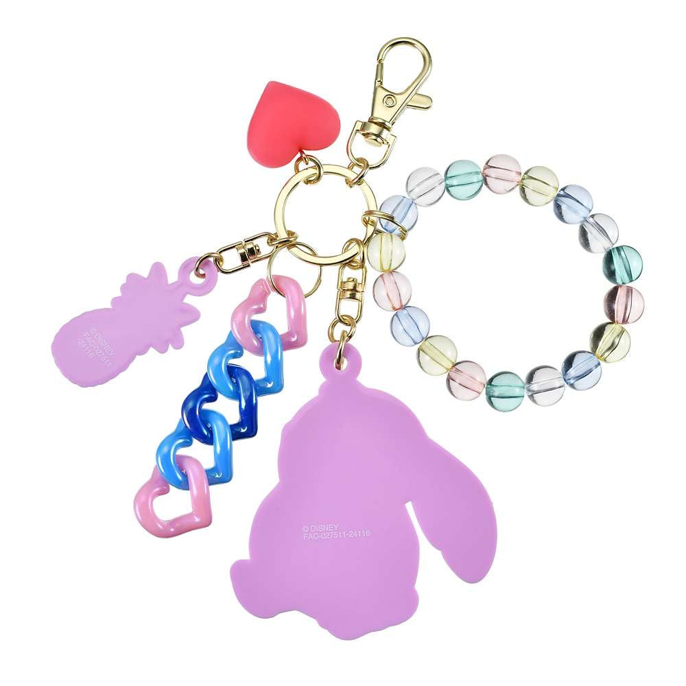 Key chain Fes 三眼仔/ Baymax/ Donald/ Stitch 珠鏈心心匙扣
