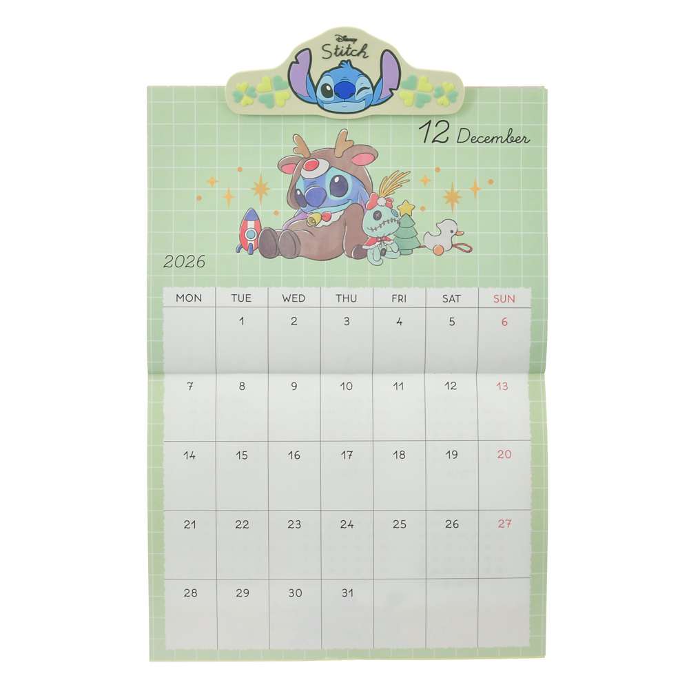 Stitch 掛牆月曆連磁石夾仔 CALENDARS & ORGANIZERS 2026