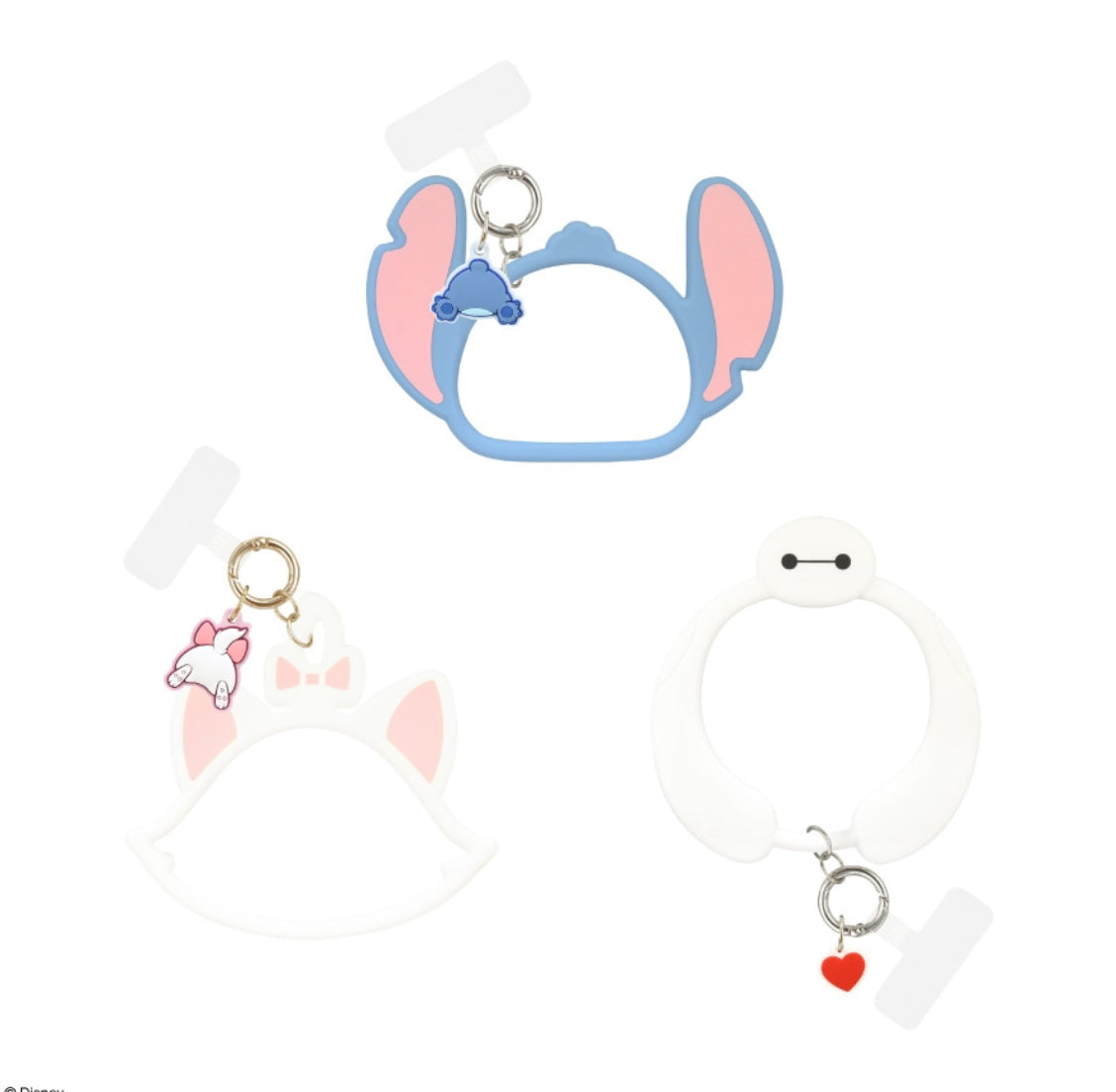 Stitch/ Marie/ Baymax 電話手環連扣