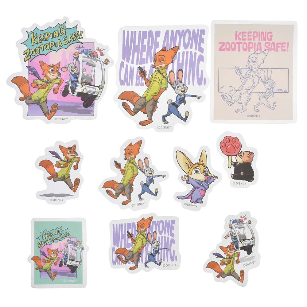 大貼紙套裝 - Zootopia Comic Style