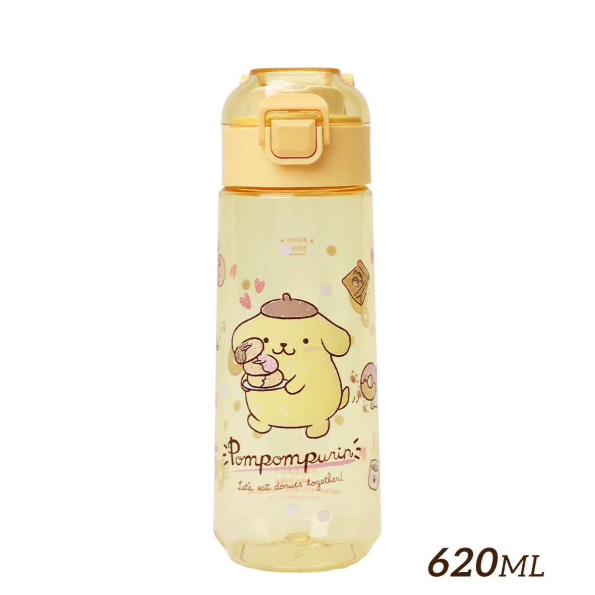 台灣 布甸狗 彈蓋水樽 620ml