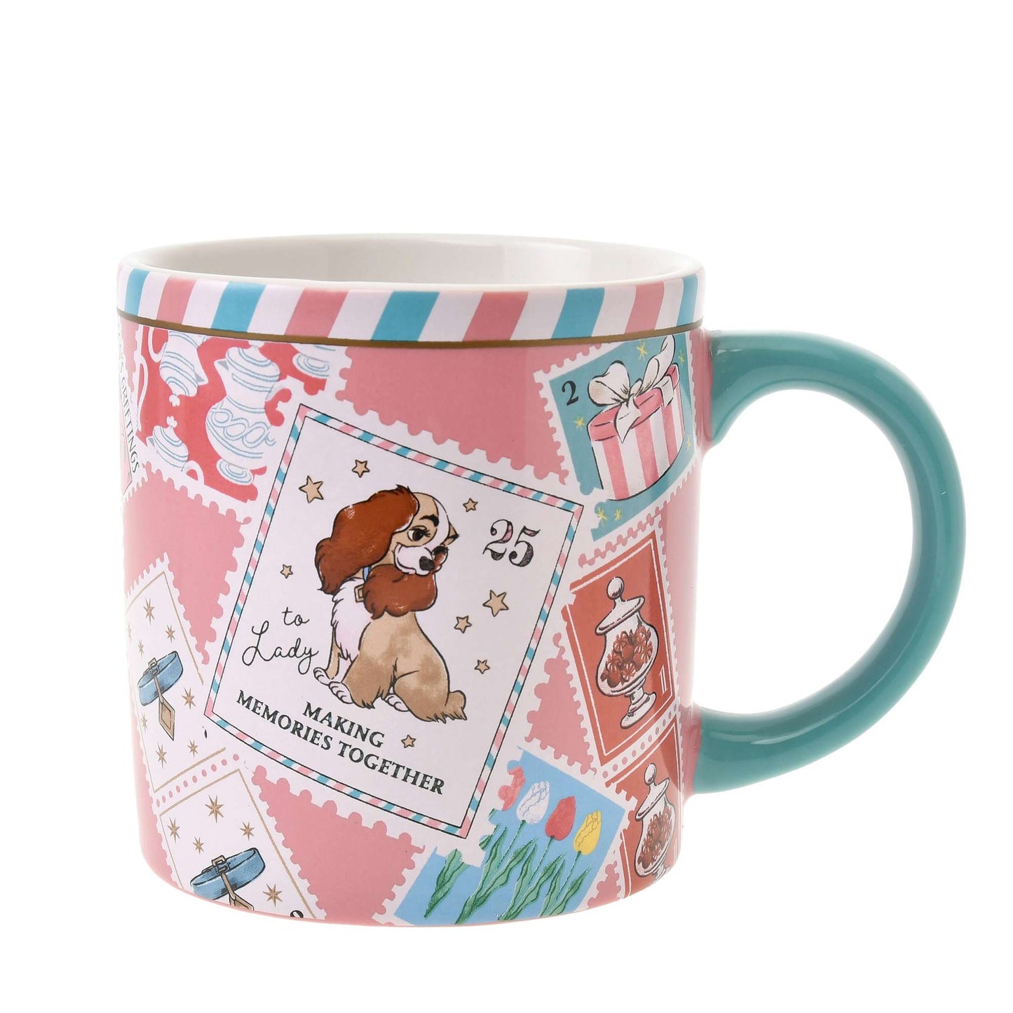 DISNEY CHRISTMAS HOLIDAY SEASON COLLECTION Stitch/ Lady/ Ms bunny 陶瓷杯