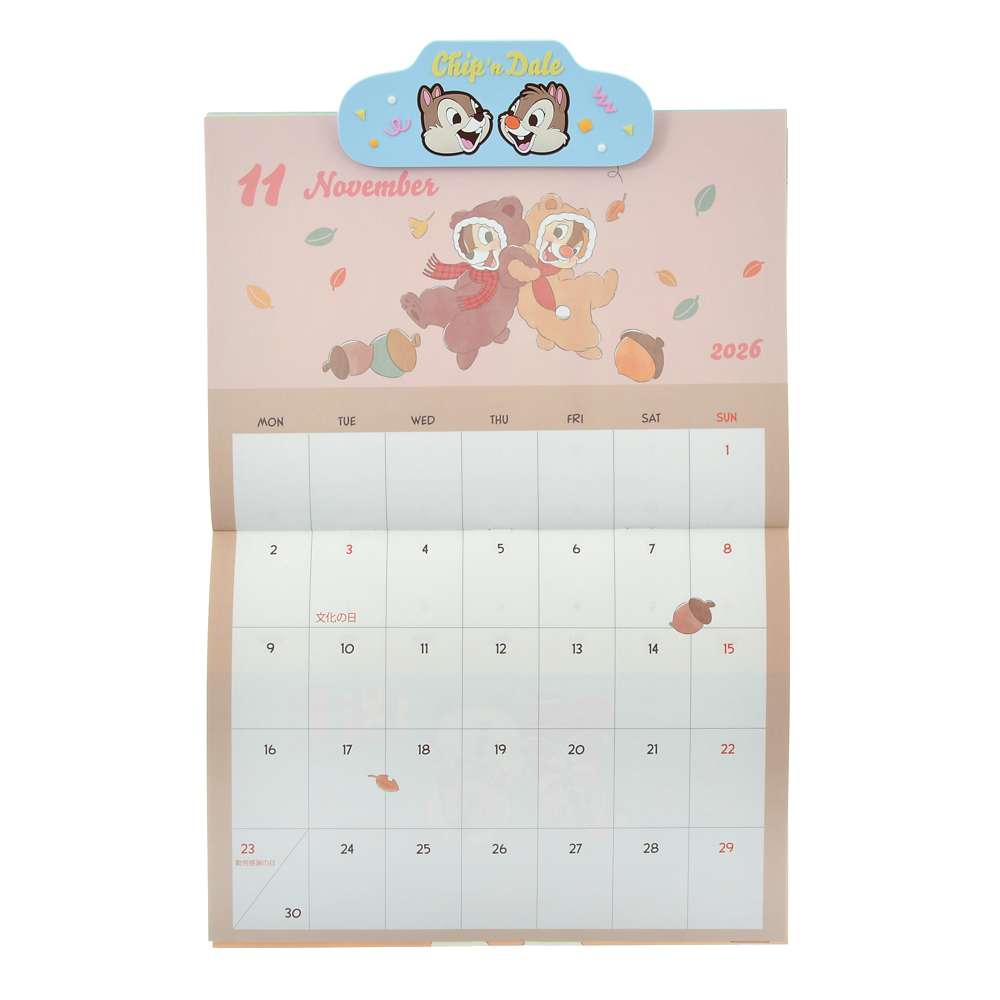 Chip & Dale 掛牆月曆連磁石夾仔 CALENDARS & ORGANIZERS 2026