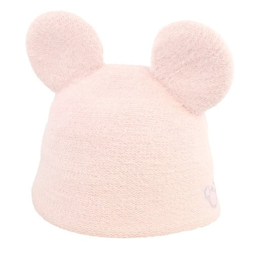 毛毛冷帽 (58cm) 黑/白/ 粉紅/ 粉藍 Winter Fluffy Item At Disneyland