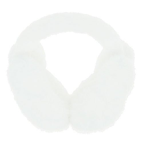 白色 毛毛耳罩 Winter Fluffy Item At Disneyland