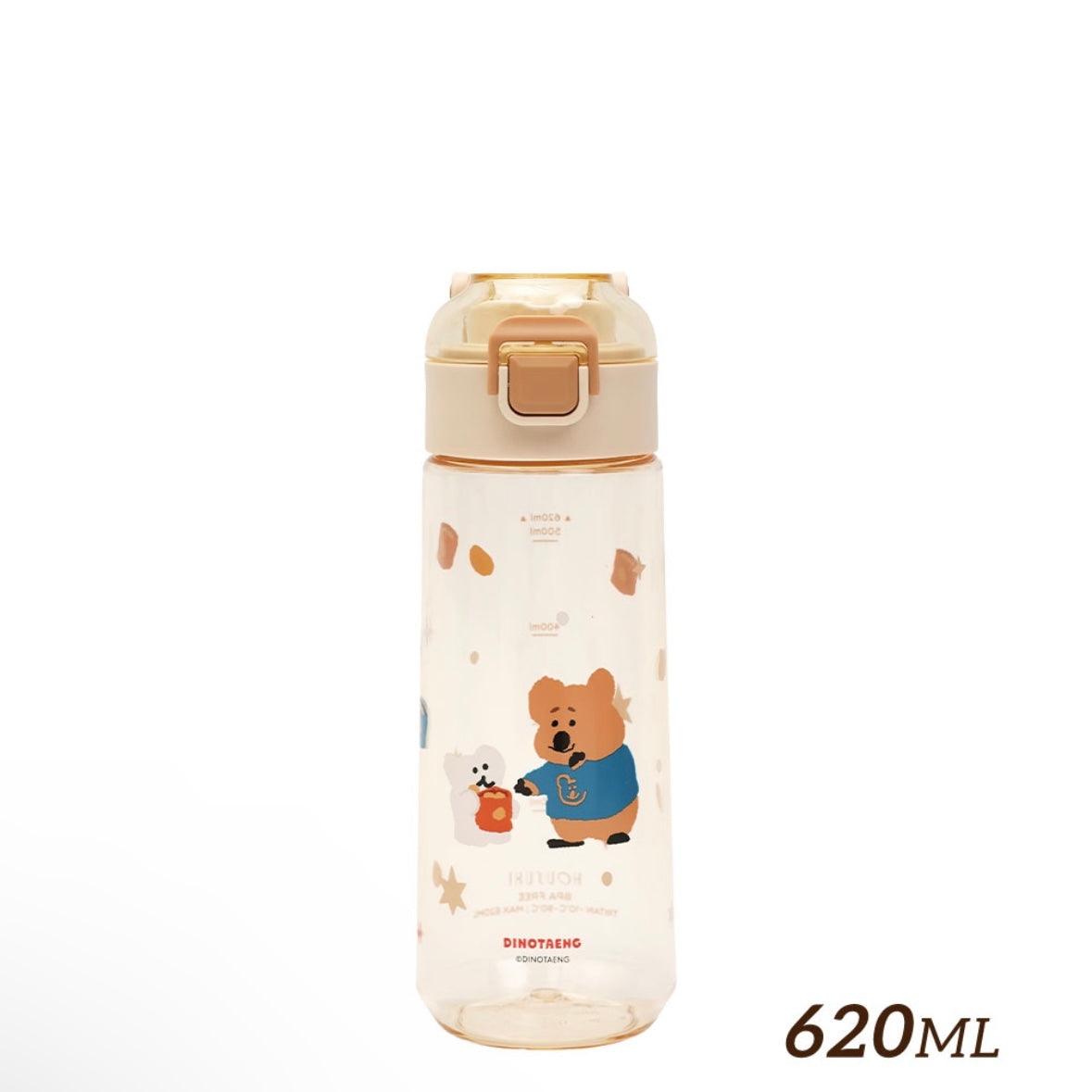 台灣 彈蓋水樽 620ml - Dinotaeng 短尾袋鼠校園系列