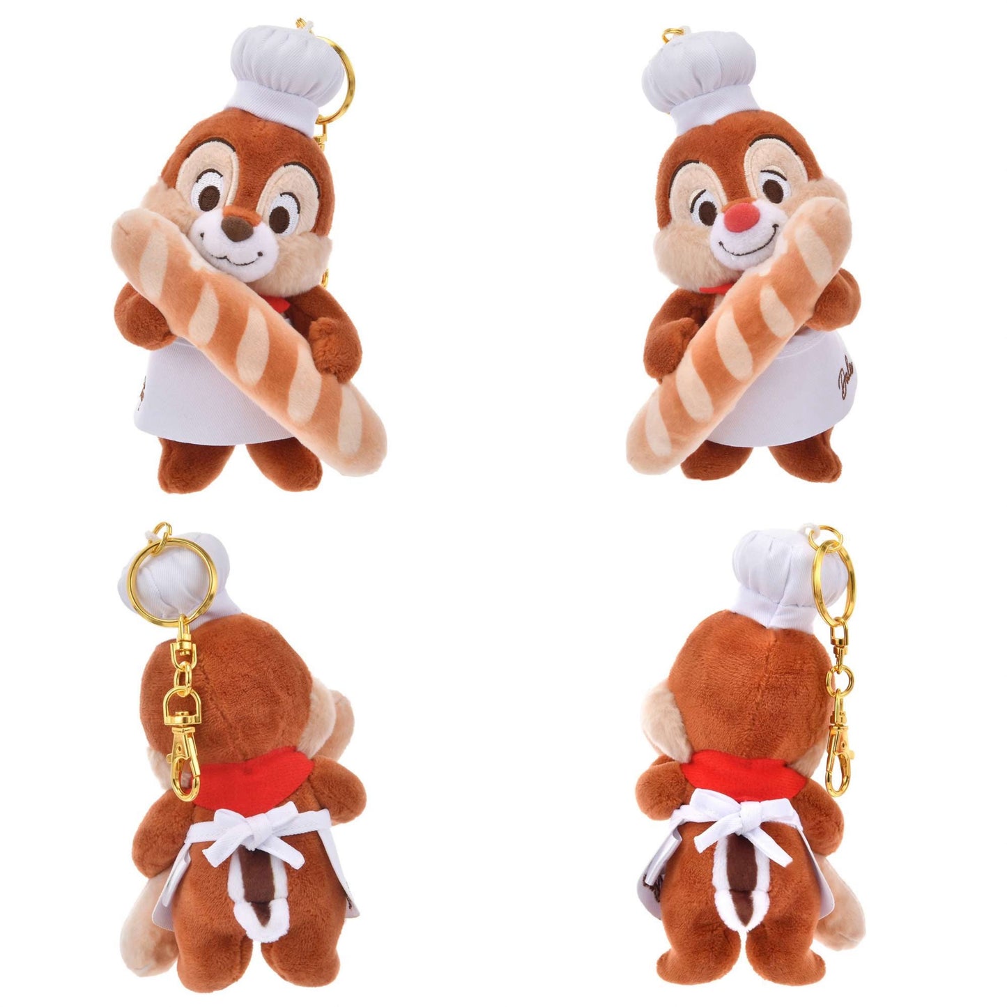 Chip/ Dale 麵包師傅掛飾 MICKEY'S BAKERY