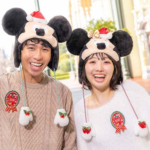 Minnie 毛毛帽 Holly Jolly Christmas