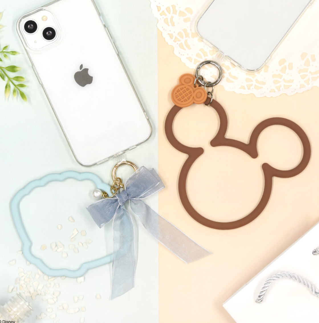 Ariel/ Mickey 電話手環連扣