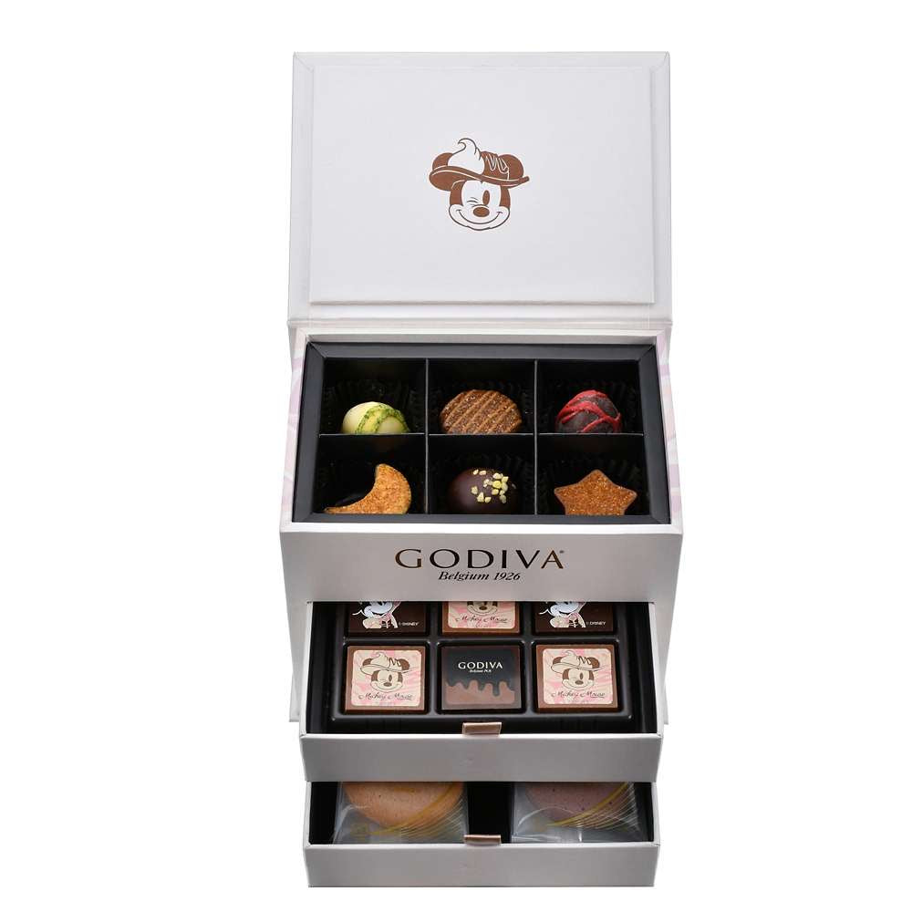 DISNEY VALENTINE GODIVA Mickey 朱古力餅乾禮盒18粒裝